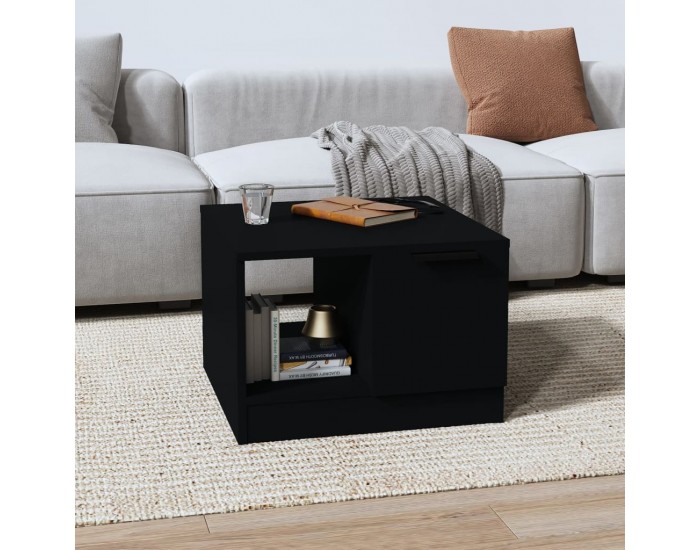 Sonata H Маса за кафе, черна, 50x50x36 см, инженерно дърво