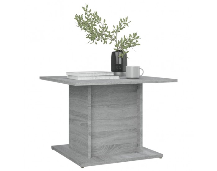 Sonata H Кафе маса, сив сонома, 55,5x55,5x40 см, инженерно дърво