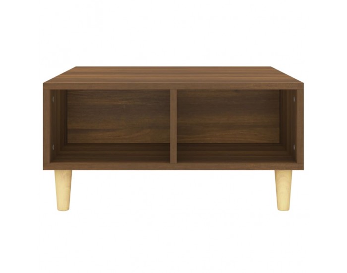 Sonata H Кафе маса, кафяв дъб, 60x60x30 см, инженерно дърво