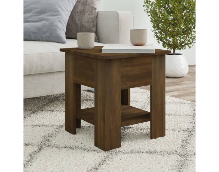 Sonata H Маса за кафе, кафяв дъб, 40x40x42 см, инженерно дърво