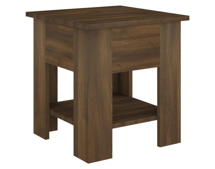 Sonata H Маса за кафе, кафяв дъб, 40x40x42 см, инженерно дърво