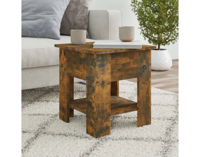 Sonata H Маса за кафе, опушен дъб, 40x40x42 см, инженерно дърво