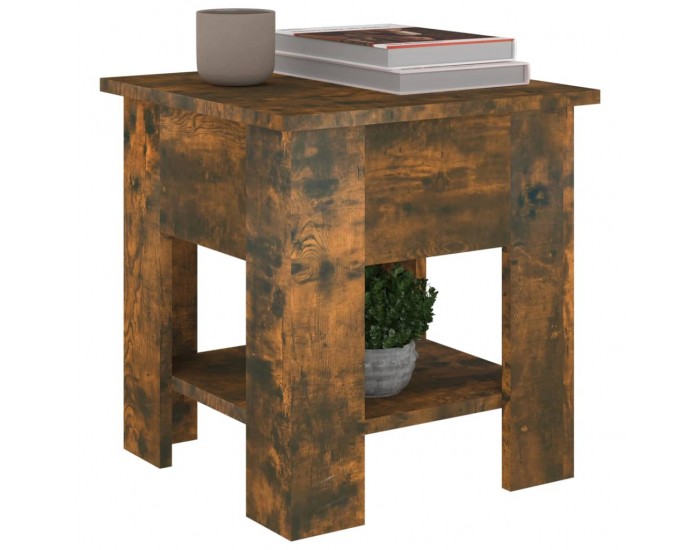 Sonata H Маса за кафе, опушен дъб, 40x40x42 см, инженерно дърво