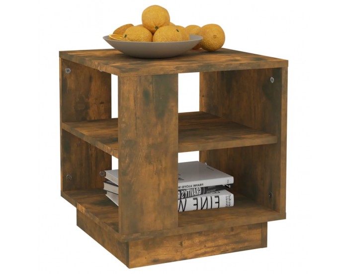 Sonata H Маса за кафе, опушен дъб, 40x40x43 см, инженерно дърво