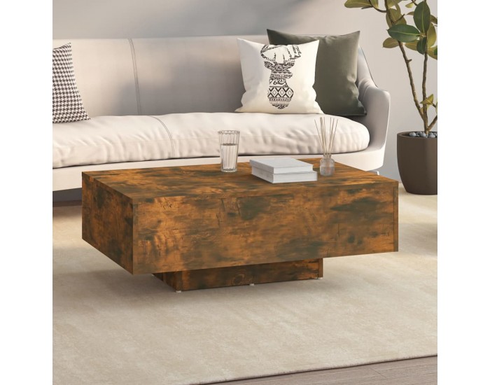 Sonata H Маса за кафе, опушен дъб, 85x55x31 см, инженерно дърво