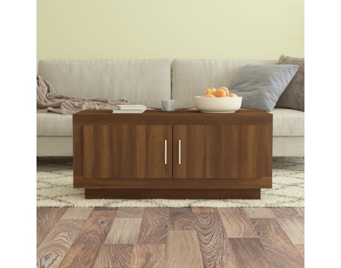 Sonata H Кафе маса, Кафяв дъб, 102x50x45 см, инженерно дърво