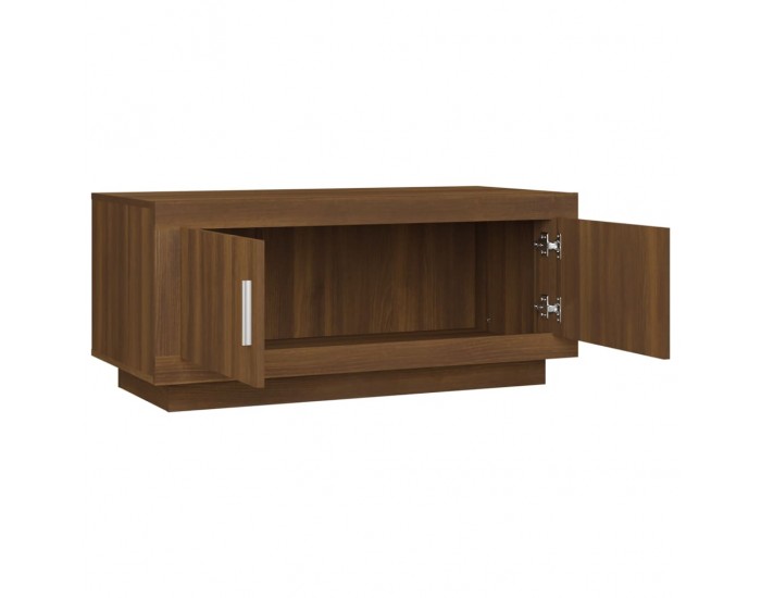 Sonata H Кафе маса, Кафяв дъб, 102x50x45 см, инженерно дърво