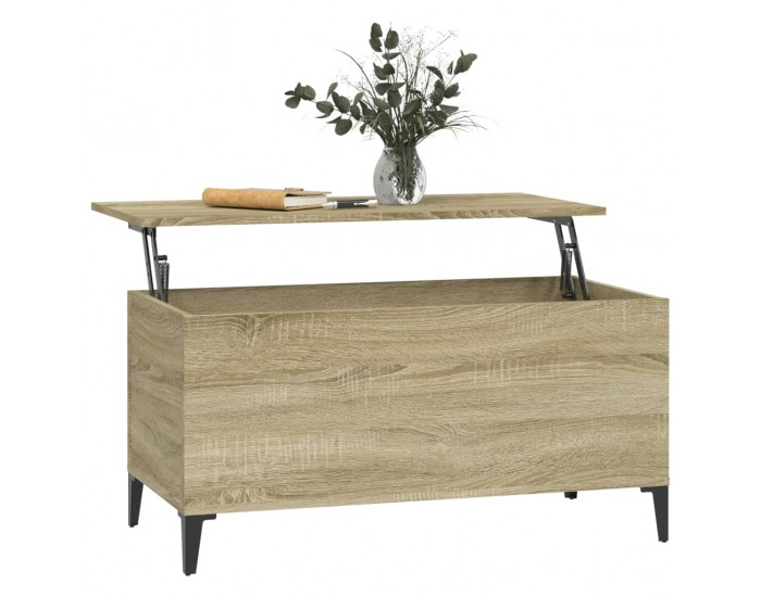 Sonata H Кафе маса, дъб сонома, 90x44,5x45 см, инженерно дърво