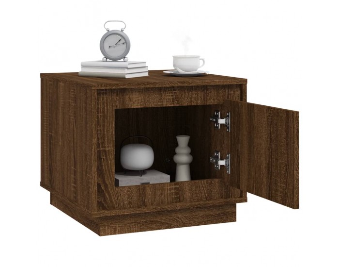 Sonata H Кафе маса, кафяв дъб, 51x50x44 см, инженерно дърво