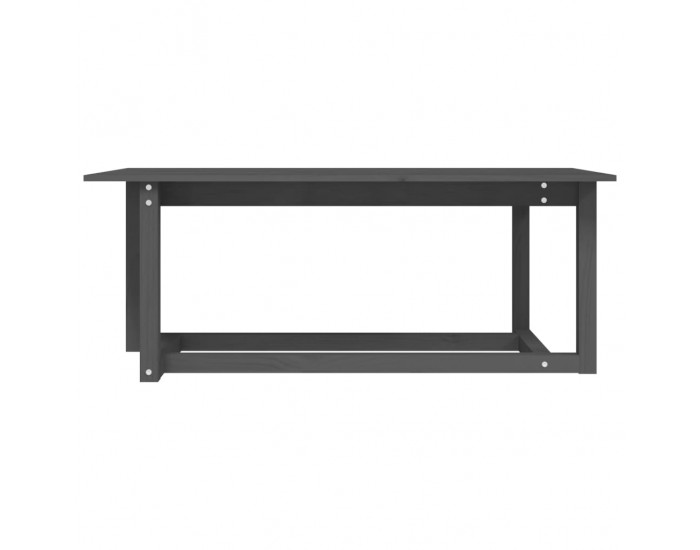 Sonata H Кафе маса, сива, 110x55x45 см, борово дърво масив