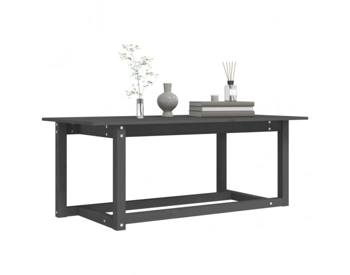 Sonata H Кафе маса, сива, 110x55x45 см, борово дърво масив