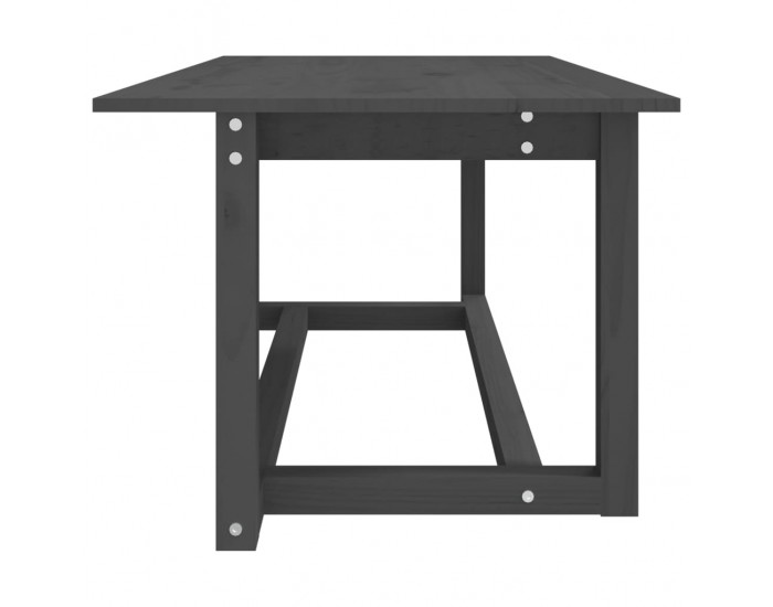 Sonata H Кафе маса, сива, 110x55x45 см, борово дърво масив