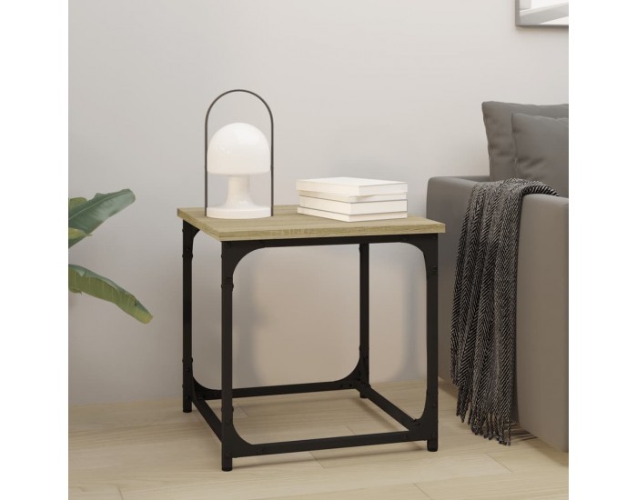 Sonata H Странична маса, Дъб сонома, 40x40x40 см, инженерно дърво