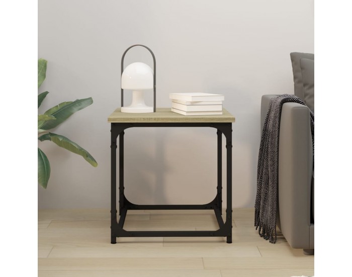 Sonata H Странична маса, Дъб сонома, 40x40x40 см, инженерно дърво