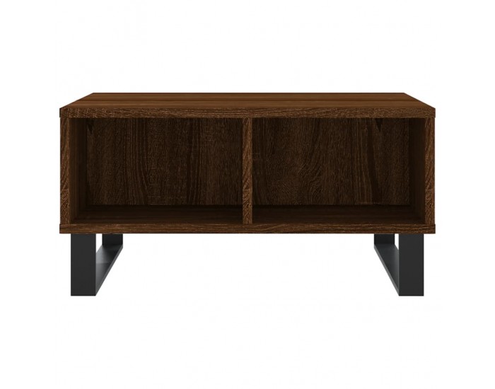 Sonata H Кафе маса, кафяв дъб, 60x60x30 см, инженерно дърво