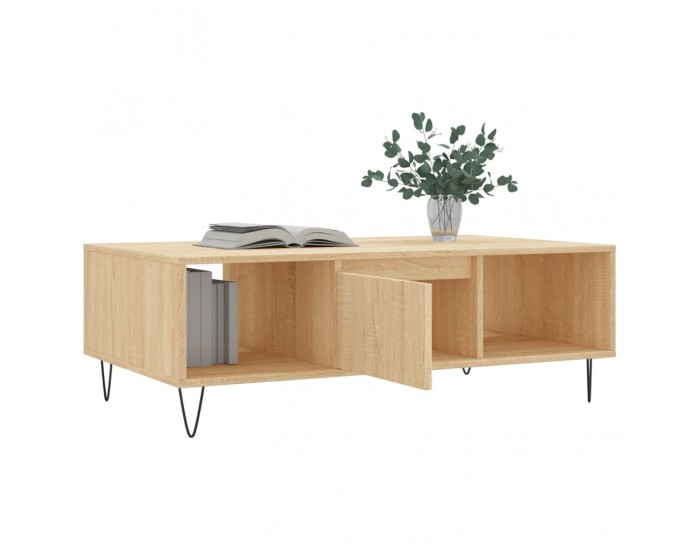 Sonata H Кафе маса, дъб сонома, 104x60x35 см, инженерно дърво