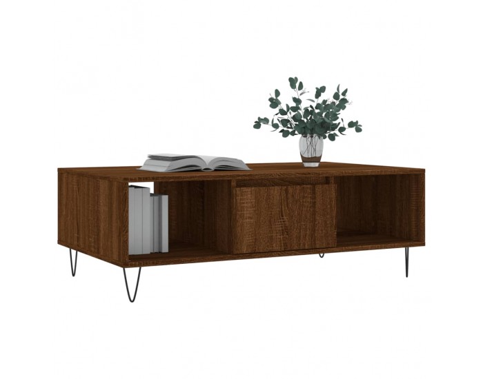 Sonata H Кафе маса, кафяв дъб, 104x60x35 см, инженерно дърво