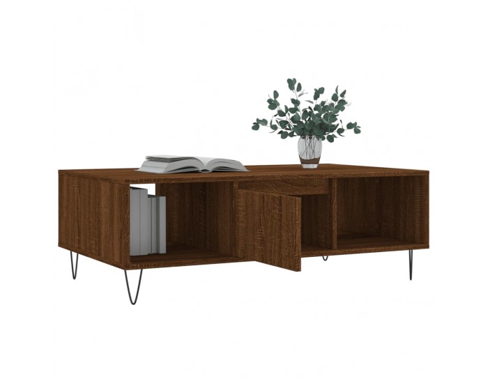 Sonata H Кафе маса, кафяв дъб, 104x60x35 см, инженерно дърво