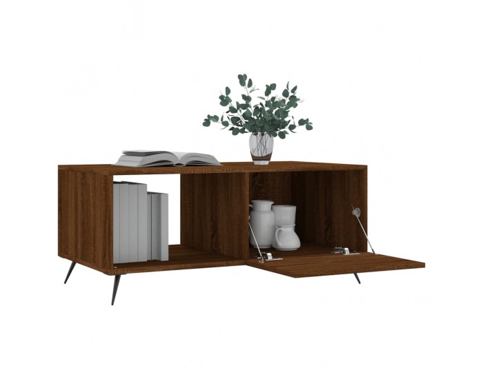 Sonata H Кафе маса, кафяв дъб, 90x50x40 см, инженерно дърво