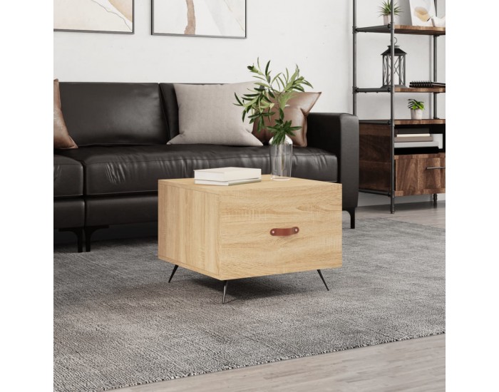 Sonata H Кафе маса, дъб сонома, 50x50x40 см, инженерно дърво