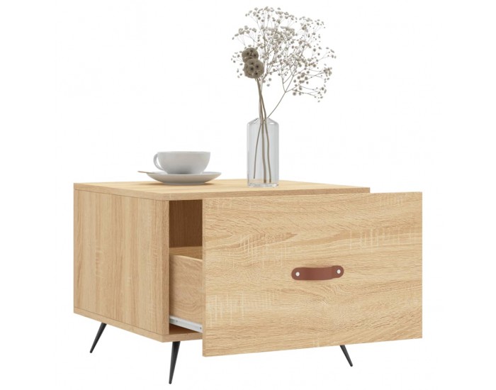 Sonata H Кафе маса, дъб сонома, 50x50x40 см, инженерно дърво