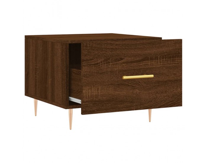 Sonata H Кафе маса, кафяв дъб, 50x50x40 см, инженерно дърво