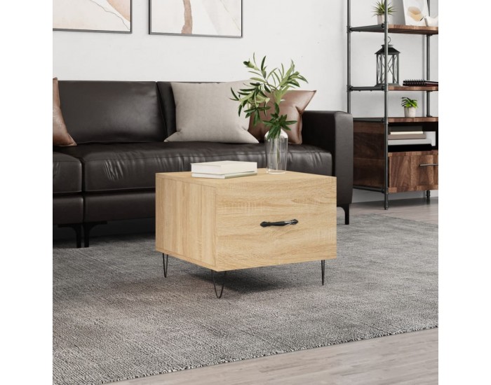 Sonata H Кафе маса, дъб сонома, 50x50x40 см, инженерно дърво