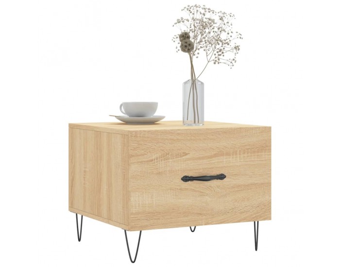 Sonata H Кафе маса, дъб сонома, 50x50x40 см, инженерно дърво