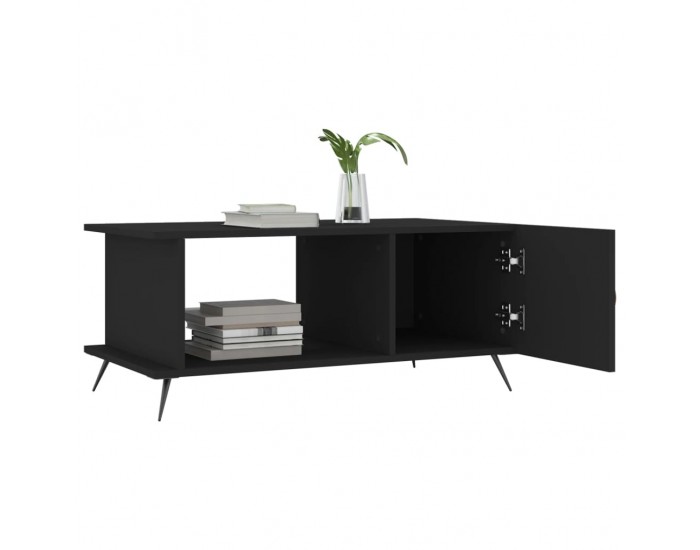 Sonata H Маса за кафе, черна, 90x50x40 см, инженерно дърво