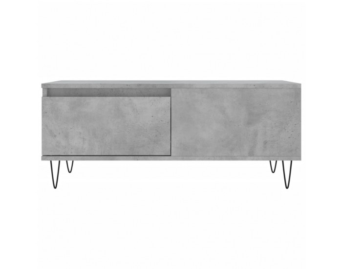 Sonata H Маса за кафе, бетонно сива, 90x50x36,5 см, инженерно дърво