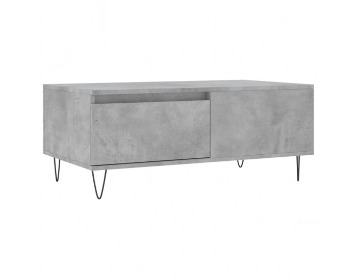 Sonata H Маса за кафе, бетонно сива, 90x50x36,5 см, инженерно дърво