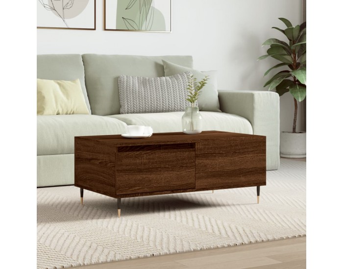 Sonata H Кафе маса, кафяв дъб, 90x50x36,5 см, инженерно дърво