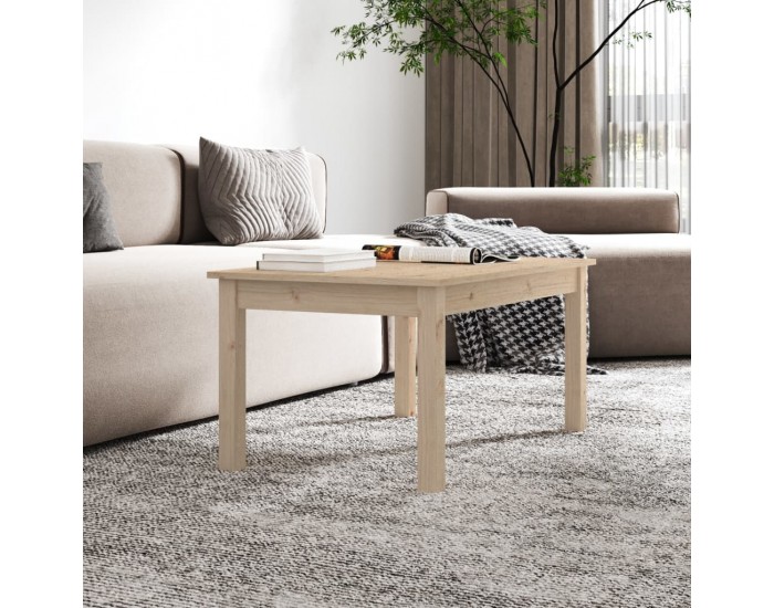 814279 Sonata H Кафе маса, 80x50x40 см, борово дърво масив