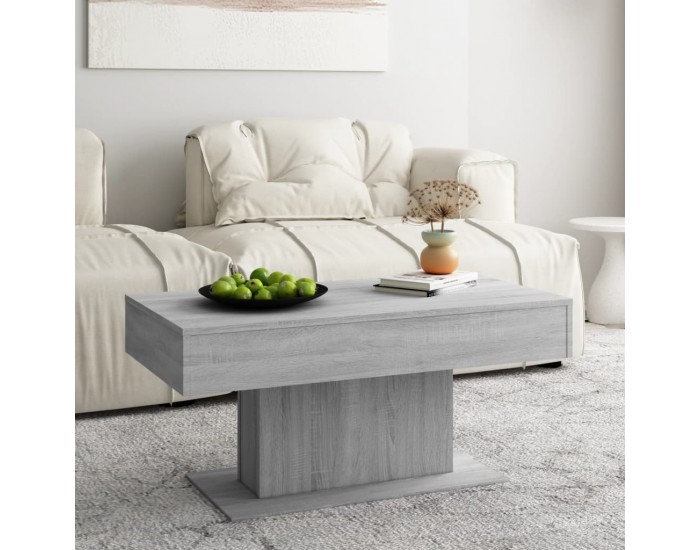 Sonata H Маса за кафе, сив сонома, 96x50x45 см, инженерно дърво