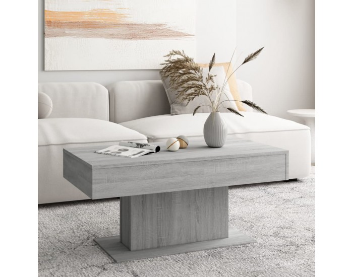 Sonata H Маса за кафе, сив сонома, 96x50x45 см, инженерно дърво