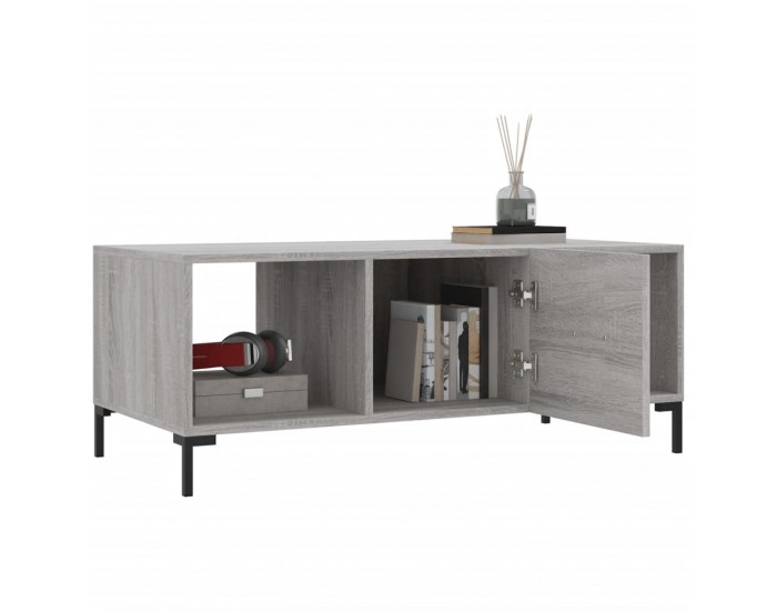 Sonata H Кафе маса, сив сонома, 102x50x40 см, инженерно дърво