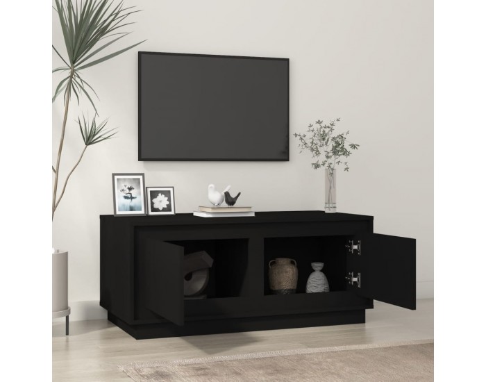 Sonata H Маса за кафе, черна, 102x50x44 см, инженерно дърво