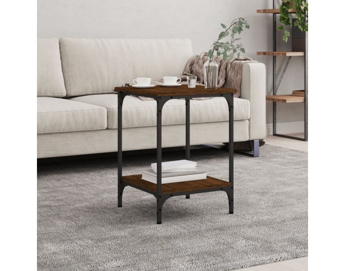 Sonata H Кафе маса, кафяв дъб, 40x40x55 см, инженерно дърво