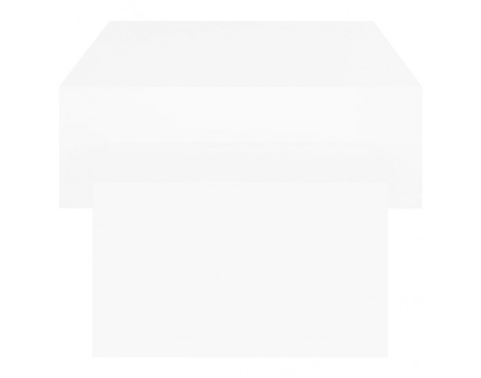 Sonata H Маса за кафе, бяла, 105x55x32 см, инженерно дърво