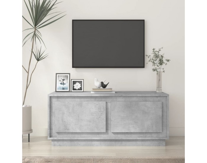 Sonata H Маса за кафе, бетонно сива, 102x50x44 см, инженерно дърво