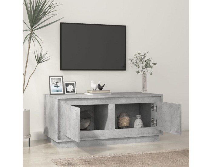 Sonata H Маса за кафе, бетонно сива, 102x50x44 см, инженерно дърво