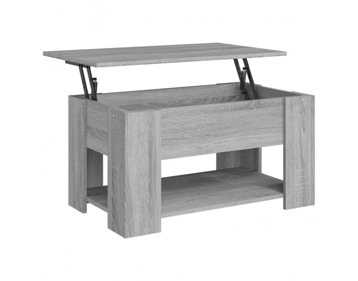 Sonata H Маса за кафе, сив сонома, 79x49x41 см, инженерно дърво