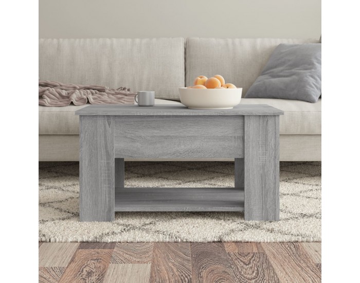 Sonata H Маса за кафе, сив сонома, 79x49x41 см, инженерно дърво