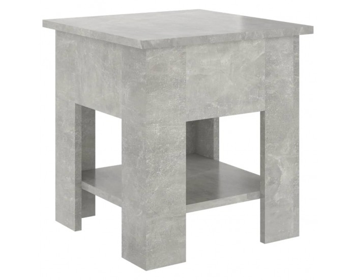 Sonata H Маса за кафе, бетонно сива, 40x40x42 см, инженерно дърво