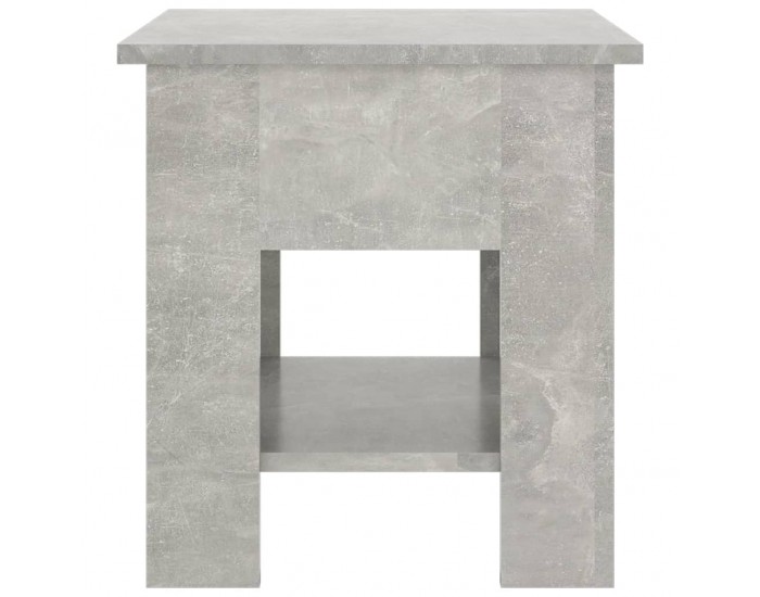 Sonata H Маса за кафе, бетонно сива, 40x40x42 см, инженерно дърво