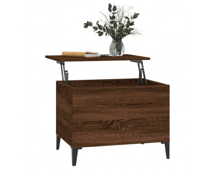 Sonata H Кафе маса, кафяв дъб, 60x44,5x45 см, инженерно дърво