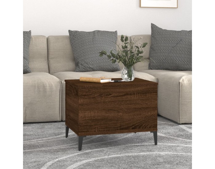 Sonata H Кафе маса, кафяв дъб, 60x44,5x45 см, инженерно дърво