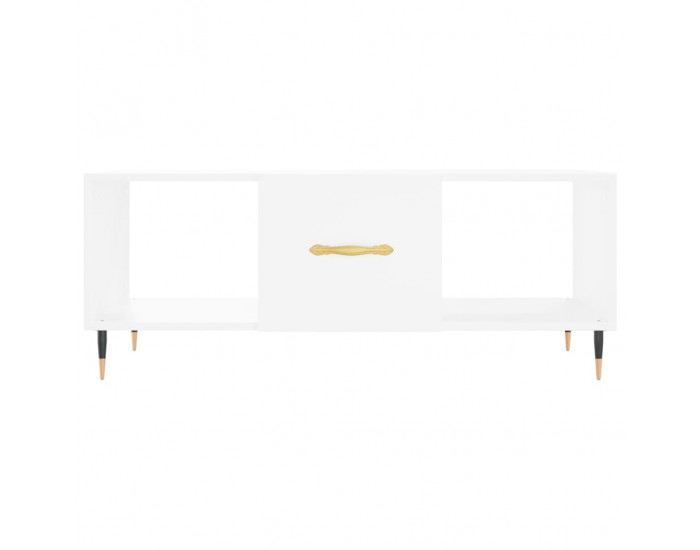 Sonata H Маса за кафе, бяла, 102x50x40 см, инженерно дърво