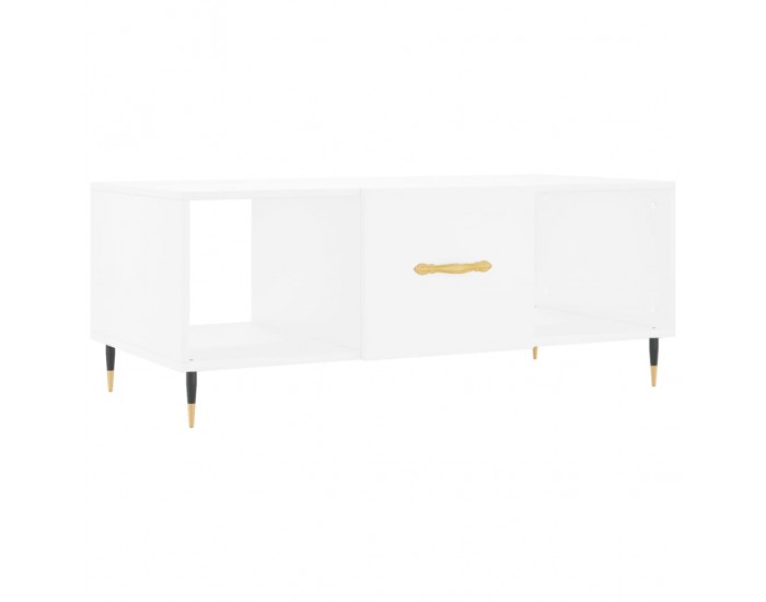 Sonata H Маса за кафе, бяла, 102x50x40 см, инженерно дърво