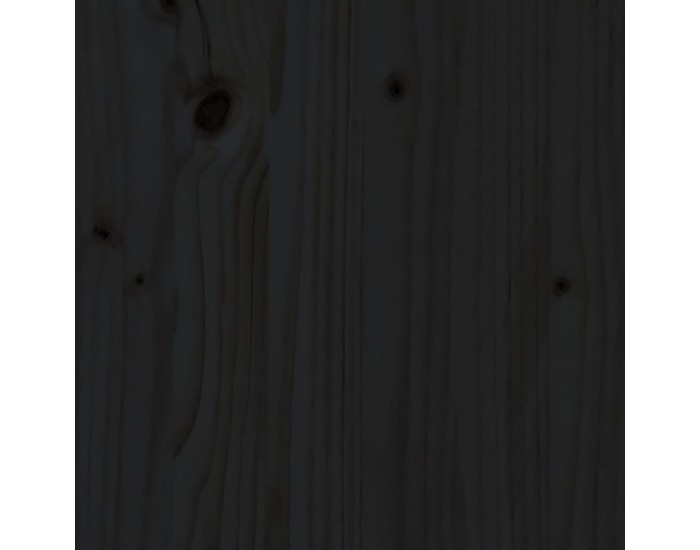 Sonata H Кафе маса, черна, Ø 40x60 см, борово дърво масив